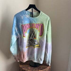 Pink Floyd Pastel Tie-Dye Sweatshirt